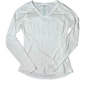 Lululemon Pace Pusher Long Sleeve *Rulu Top Size 8 White